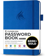 Clever Fox Password Book with alphabetical tabs. Internet Address Organizer by CleverFox