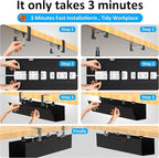 Cotohim Under Desk Cable Management Tray - Image 4