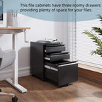 guizeeopo filing cabinets for home office, mobile file, view 9