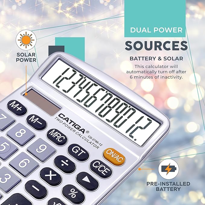 CATIGA 12 Digits Desktop Calculator - Image 5