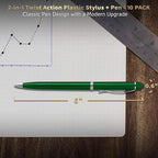 DISCOUNT PROMOS Twist Action Plastic Stylus Pens, Bulk Pack - Image 5