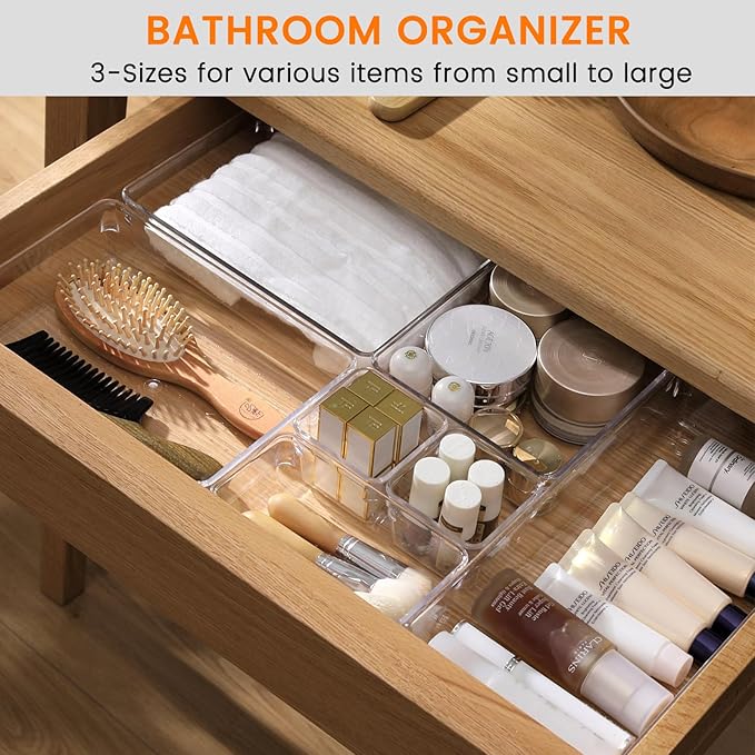 Criusia 8 Pack Drawer Organizer - Image 4