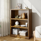 Bevfint 43 in Tall Bookcase, 3-Tier Bookshelf Open Storage, 33 inch Wide Floor - Image 4