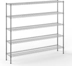 Regal Altair 14" Deep x 72" Wide x 64" Height Wire Shelving Kit | 5-Tier | NSF