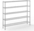 Regal Altair 14" Deep x 72" Wide x 64" Height Wire Shelving Kit | 5-Tier | NSF by Regal+Altair
