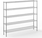 Regal Altair 14" Deep x 72" Wide x 64" Height Wire Shelving Kit | 5-Tier | NSF by Regal+Altair