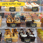 PigPotParty 18 Pcs Food Labels for Party Buffet w/Cleaning Spray - Image 5