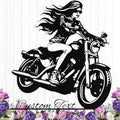 Custom Motorcycle Metal Sign Personalized Biker Name Sign Motorcycle Wall Art by HengMeiZiK