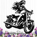 Custom Motorcycle Metal Sign Personalized Biker Name Sign Motorcycle Wall Art by HengMeiZiK