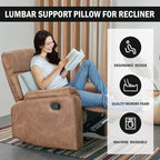HOMBYS Lumbar Support Pillow for Recliner Chair, Memory Foam Back Support - Image 2