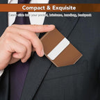 Business Card Holder with Ultra Slim Design, Business Card Case with Premium PU - Image 3