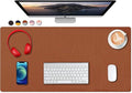 SUJAYU Dual Sided PU Leather Desk Pad, Mouse Pad, Office Desk Mat, Non-Slip by SUJAYU