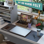 K KNODEL Felt Desk Mat, Large Desk Pad Protector, Office Computer Desk Mat - Image 5
