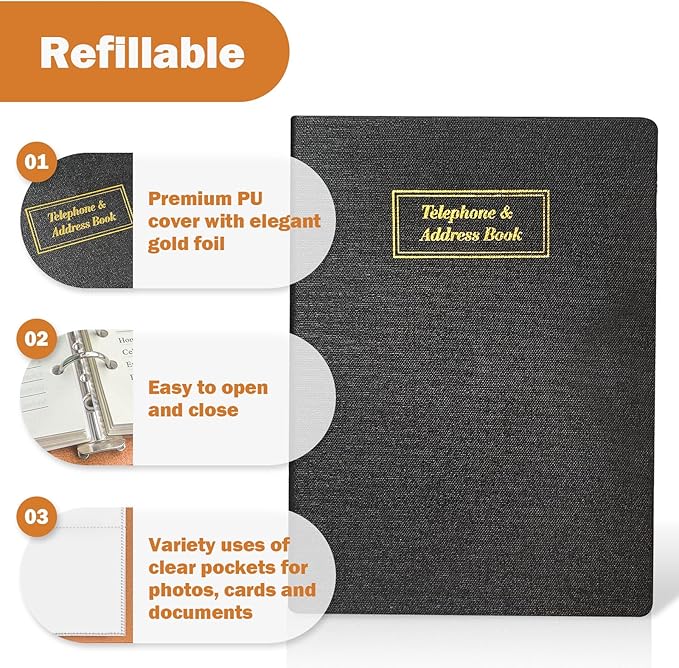 Refillable Address Book Binder - Image 2