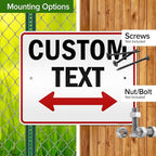 Custom Arrow, Custom Directional Sign, Two Way Arrow, 24x30 Inches, 3M EGP - Image 5