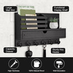 Lucundm Key Holder Wall Mount, Mail Holder - Image 2