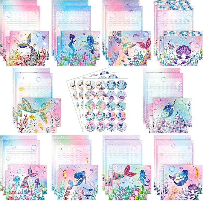 TaoBary 160 Pcs Stationery Paper Set 50 Double Sided Stationery Papers by TaoBary
