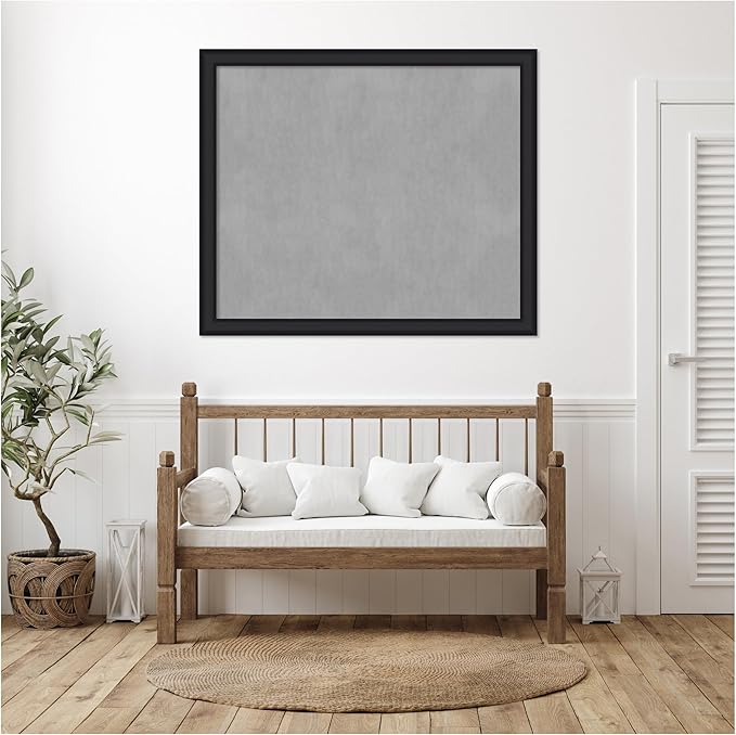 Amanti Art Black Framed Magnetic Board 45x53 Oversize Vision Board - Image 5