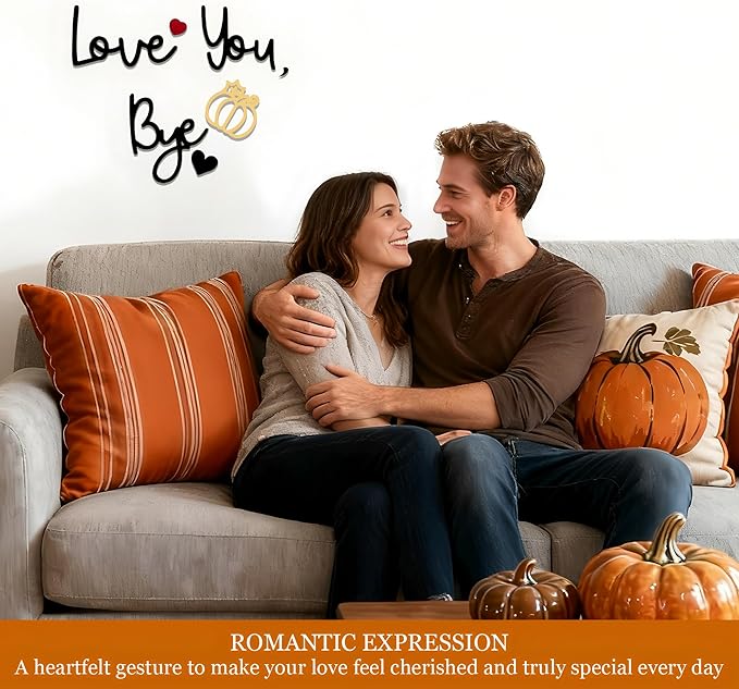 Love You Bye Wood Sign, Fall Decoration - Image 2