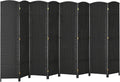 HOMCOM Room Divider, 8 Panel Folding Privacy Screen, 5.6' Tall Freestanding