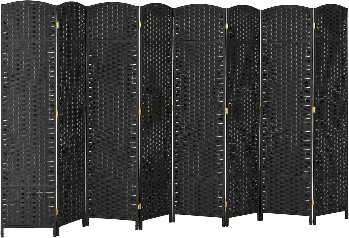 HOMCOM Room Divider, 8 Panel Folding Privacy Screen, 5.6' Tall Freestanding