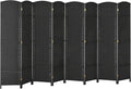 HOMCOM Room Divider, 8 Panel Folding Privacy Screen, 5.6' Tall Freestanding by HOMCOM