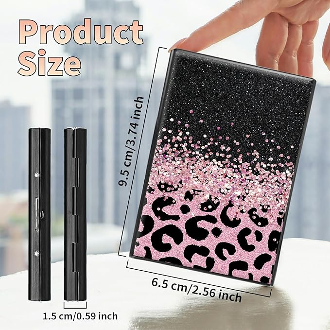 BWEGRHE Slim Credit Card Holder, Aluminum Minimalist Hard Case Pocket-Sized - Image 2