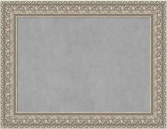 Amanti Art Silver Framed Magnetic Board 27x35 Medium Vision Board by AmantiArt