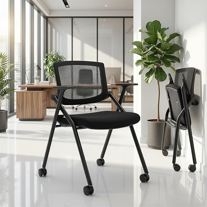 BROBRIYO 2 Pack Stackable Conference Room Chairs by Brobriyo