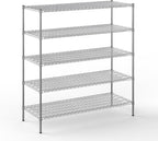 Regal Altair 24" Deep x 60" Wide x 64" Height Wire Shelving Kit | 5-Tier | NSF