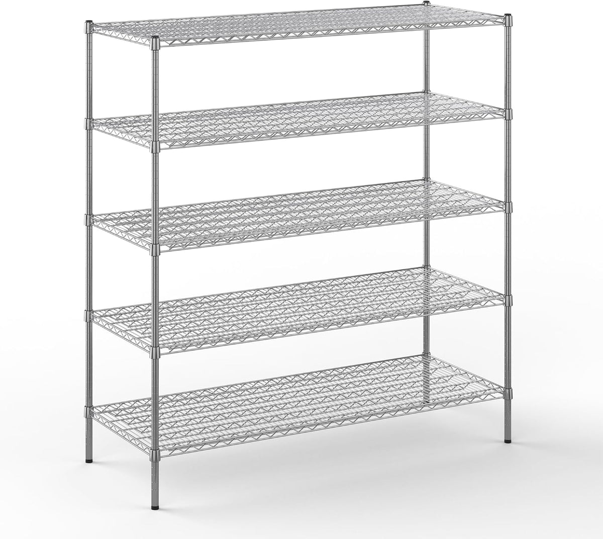 Regal Altair 24" Deep x 60" Wide x 64" Height Wire Shelving Kit | 5-Tier | NSF