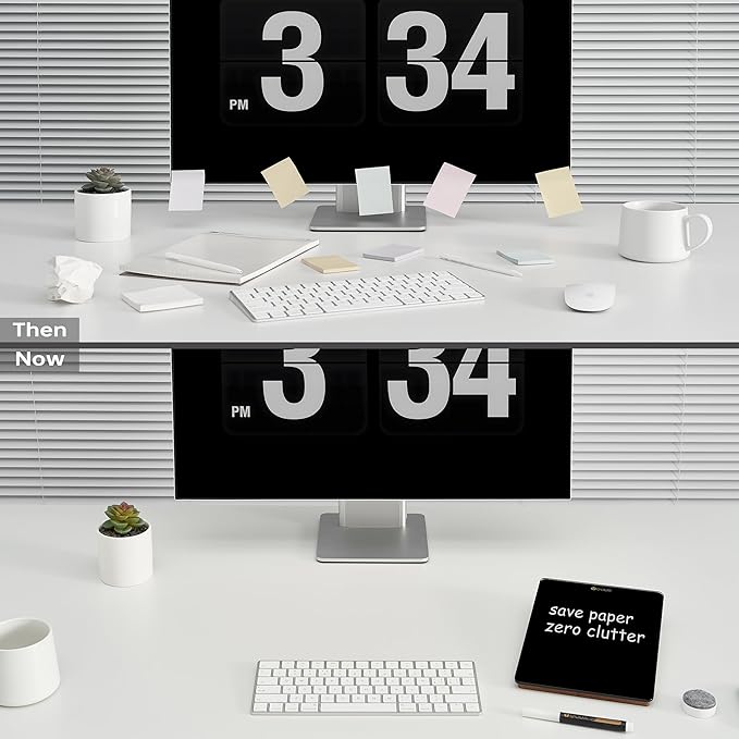Desktop Black Glass Dry Erase Whiteboard - Image 6