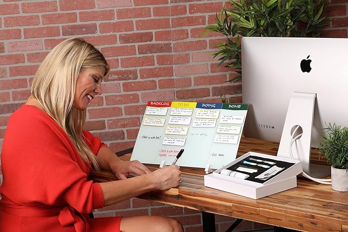 Double Sided Desktop WhiteBoard Kanban Set - Image 7