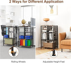 EasyPAG Rolling File Cart with 14 Slot Mail Organizer, Under Desk Storage with - Image 6