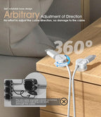 9 Pack Spring Cord Organizer Cable Clips, 2025 Latest Nearockle Phone Charging - Image 4