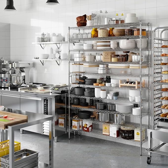 Regal Altair 14" Deep x 60" Wide x 86" Height Wire Shelving Kit | 10-Tier | NSF - Image 7