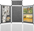 Nisorpa 3+1 Panel Trade Show Presentation Board 70.8 x 35.4 in Desktop Tri Fold by Nisorpa