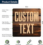 Custom Sign, Custom Street Sign, 11 Font Colors, 13 Font Styles, 4 Hole Options - Image 6