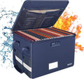 ENGPOW File Box with Lock, Fireproof Document Box with Zipper＆Pockets, by ENGPOW