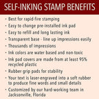 Self Inking Modern Address Stamps | Custom Return Address Stamper - Image 6