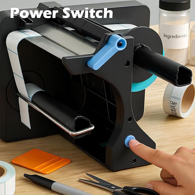 Automatic Tape Dispenser, Label Applicator, Sticker Roll Dispenser, Portable - Image 4