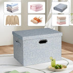 Graciadeco Large 17" 36 Quart Collapsible Stackable Storage Bins - Image 6