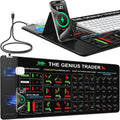 Mouse Pad for Stock Enthusiast, Wireless Charging Desk Pad