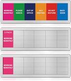 2PK Office Door Signs 6 Options Do Not Disturb, Please Knock, In A Meeting by EliteSign