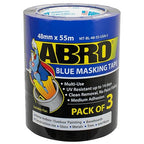ABRO Blue Painters Tape 2 Inch Wide, 48mm x 55M, All Purpose Blue Tape by ABRO