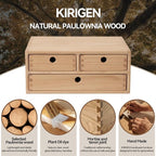 Kirigen Natural Wooden Desktop Organizer - Image 7