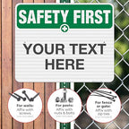 Custom Safety First Sign, OSHA Sign, 24x30 Inches, 3M EGP Reflective .080 - Image 4