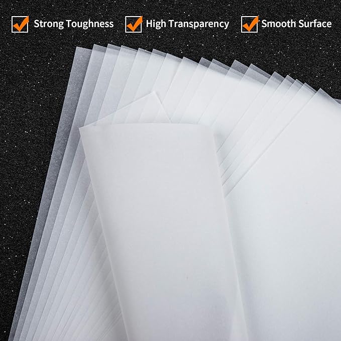 MyLifeUNIT Tracing Paper for Drawing, Translucent Vellum Paper 8.5 x 11 inches - Image 2