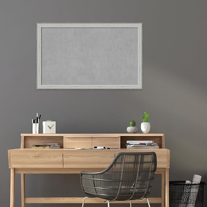 Amanti Art Silver Framed Magnetic Board 27x43 Large Vision Board - Image 5