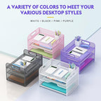 Samstar 3 Tier Purple Letter Tray Paper Organizer - Image 6